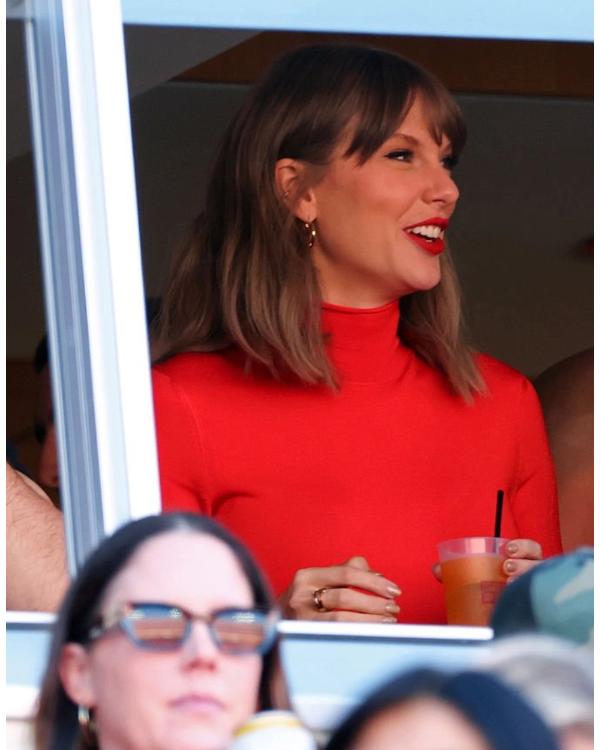 Taylor Swift Turtleneck Red Bodysuit - view 2
