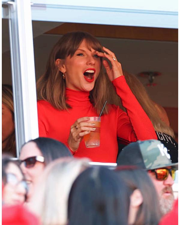 Taylor Swift Turtleneck Red Bodysuit - view 3
