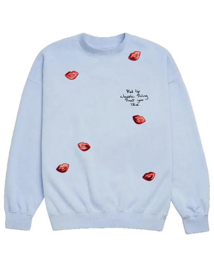 Taylor Swift Sequin Red Lip Classic Thing That You Like Sweatshirt