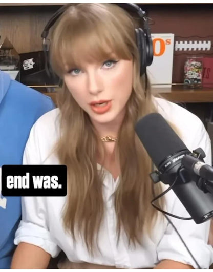 Taylor Swift New Heights White Shirt Clanton Jacket