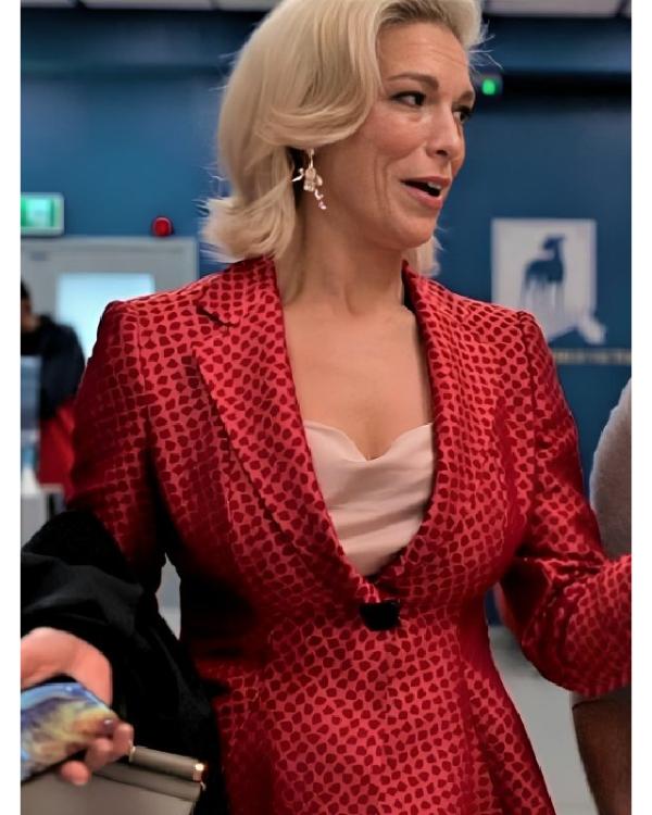 Ted Lasso S04 Hannah Waddingham Pink Printed Blazer