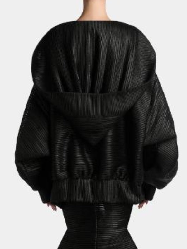 Teyana Taylor The Kardashians S8 Silk Bomber Jacket - view 4