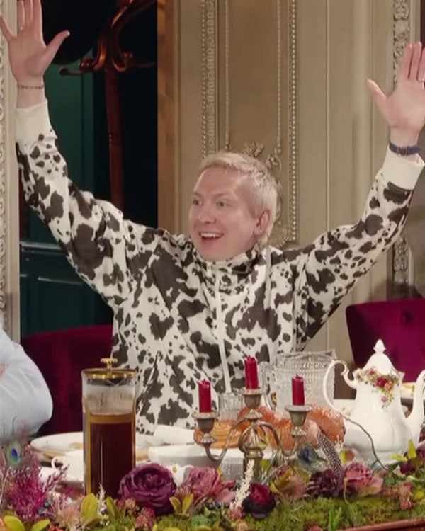 The Celebrity Traitors S02 Joe Lycett Cow Print Track Jacket