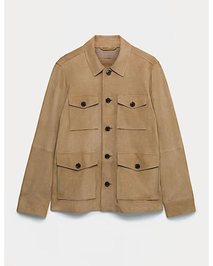 The Celebrity Traitors S02 Rob Beckett 4 Pocket Suede Jacket - view 2