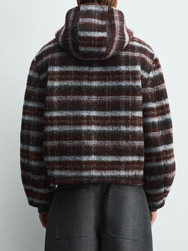 King Kenny The Celebrity Traitors S2 Plaid Hooded Jacket - view 3