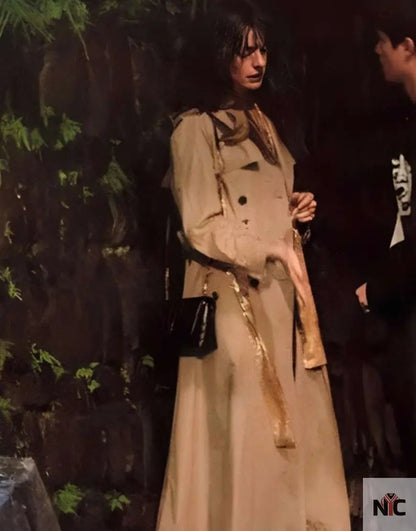 The Idea Of You 2024 Anne Hathaway Trench Coat Clanton Jacket