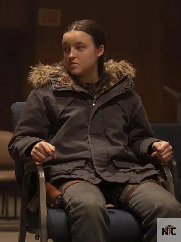 The Last Of Us S02 Ellie Williams Fur Hooded Jacket Clanton Jacket