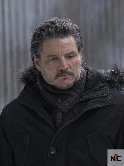 The Last of Us S02 Pedro Pascal Black Hooded Jacket Clanton Jacket