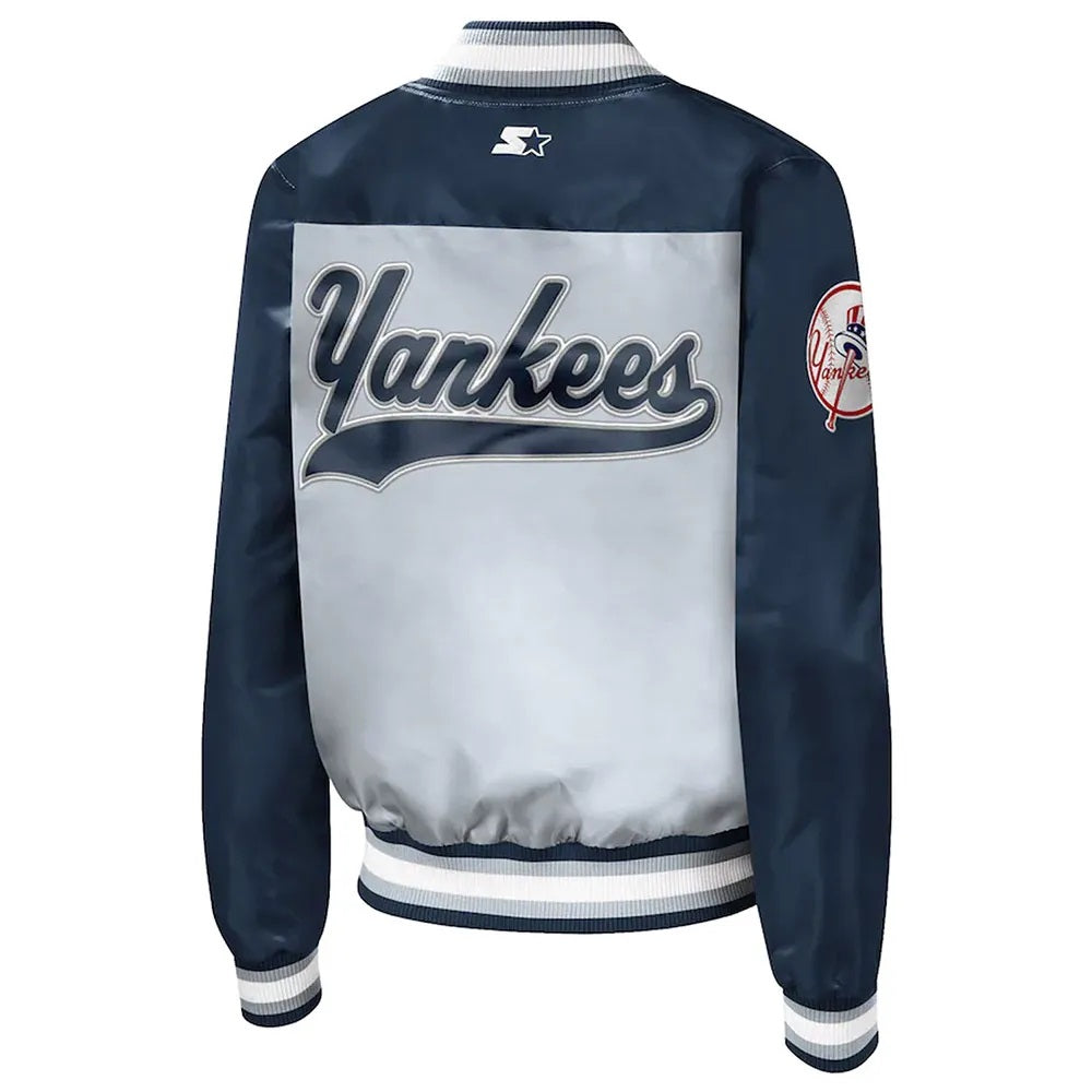 The Legend NY Yankees Satin Jacket - side view