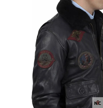 The Official Top Gun Leather Jacket Clanton Jacket