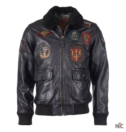 The Official Top Gun Leather Jacket Clanton Jacket