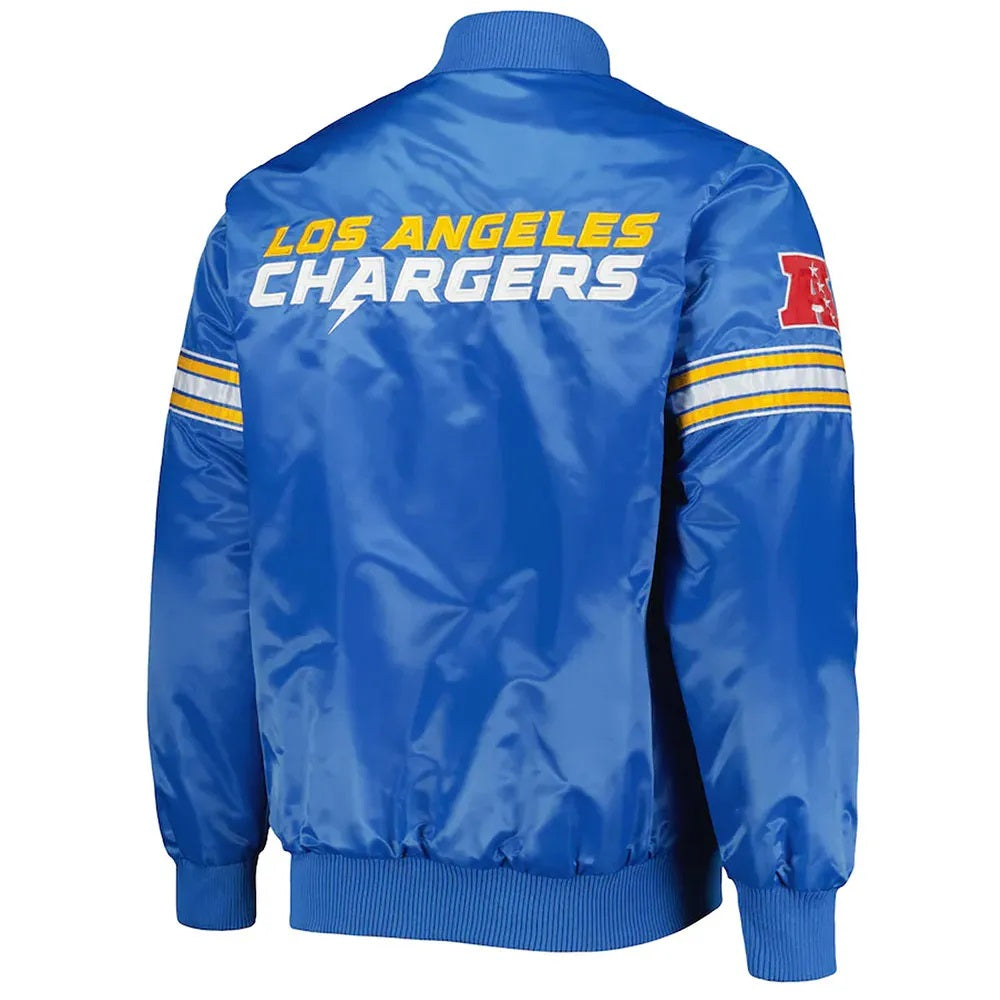 The Pick and Roll LA Chargers Jacket - back view