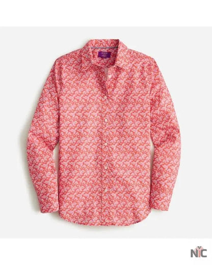 The Today Show 2025 Kathy Park Red Floral Printed Shirt Clanton Jacket