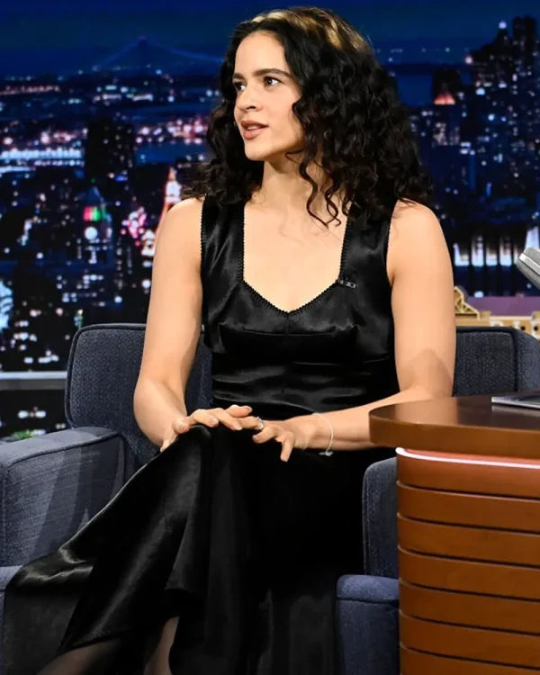 The Tonight Show Starring Jimmy Fallon Rosalía Black Dress