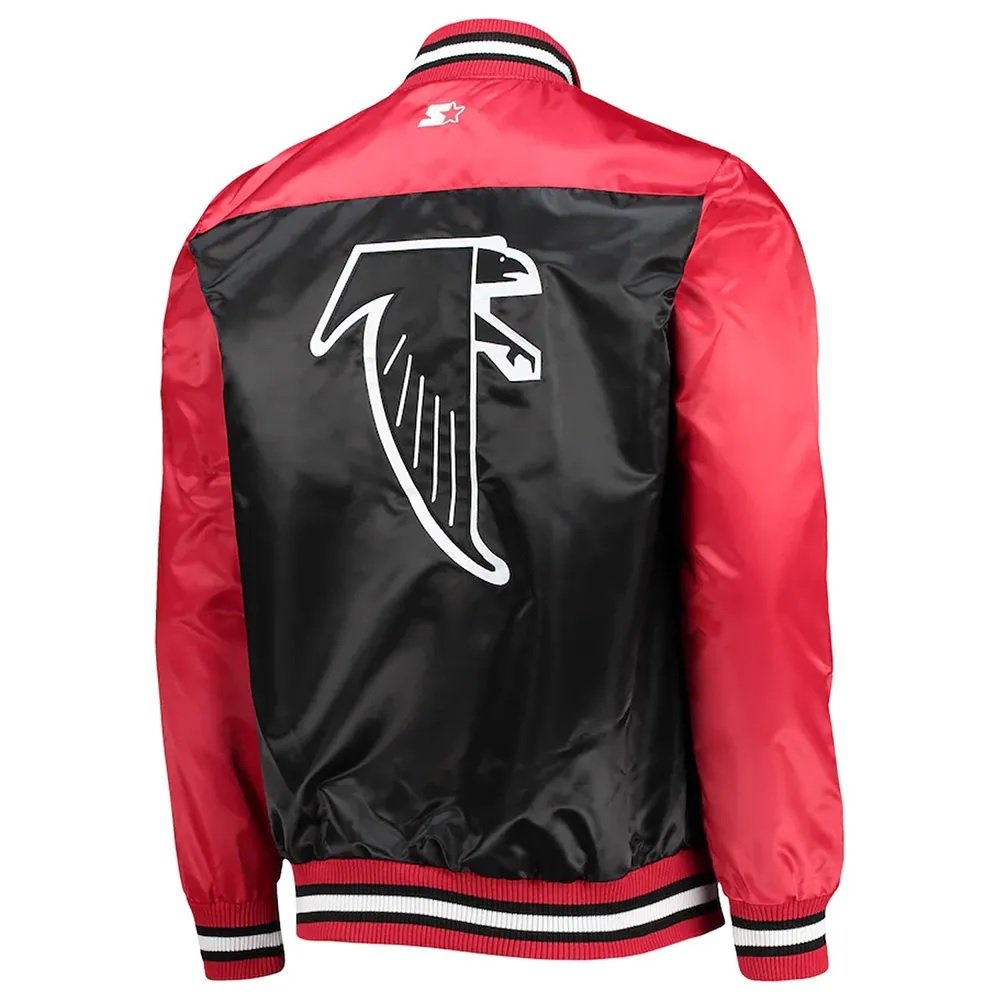 The Tradition II Atlanta Falcons Satin Jacket - back view