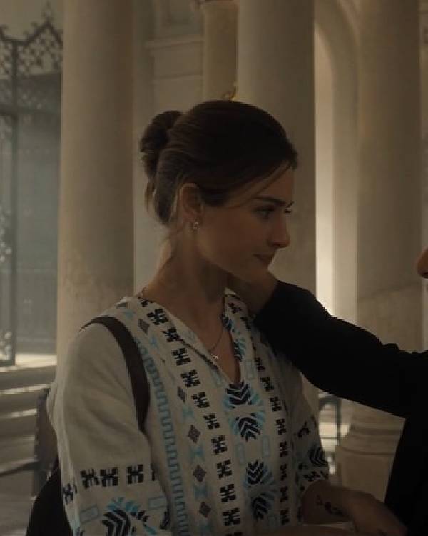 The Twisted Tale of Amanda Knox Grace Van Patten Embroidered Shirt Shopotiny