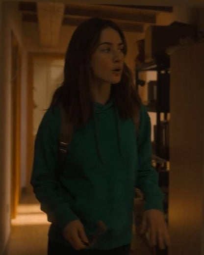 The Twisted Tale of Amanda Knox Grace Van Patten Green Hoodie Shopotiny