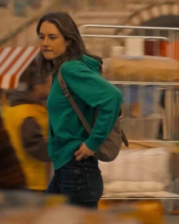 The Twisted Tale of Amanda Knox Grace Van Patten Green Hoodie Shopotiny