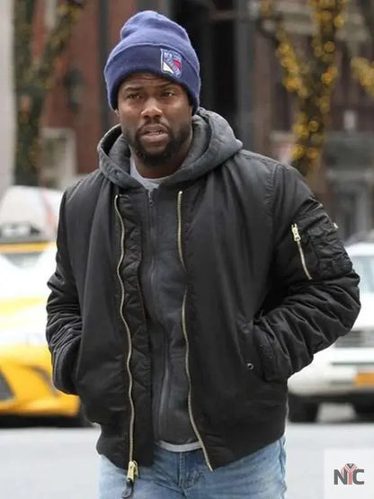 The Upside Kevin Hart Black Jacket Clanton Jacket