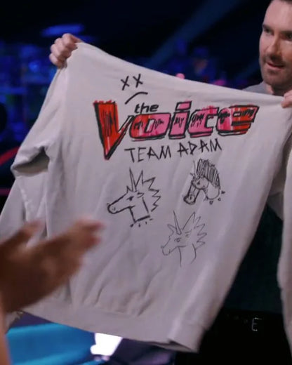 The Voice Season 27 Team Adam White Hoodie - side view