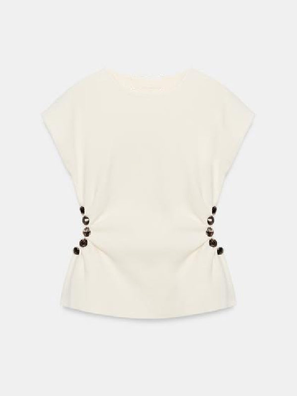 The Young And The Restless Ashley Campbell Beaded Cutout Top - view 3