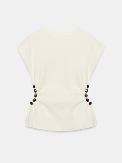 The Young And The Restless Ashley Campbell Beaded Cutout Top - view 3