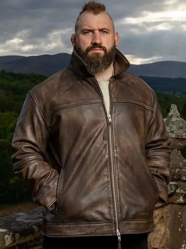 The Celebrity Traitors Joe Marler Leather Jacket