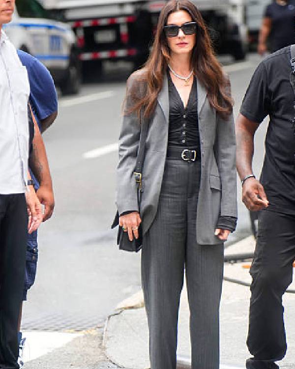 The Devil Wears Prada 2 Anne Hathaway Grey Coat Clanton Jacket