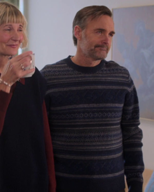 The Four Seasons S02 Will Forte Fair Isle Crewneck Sweater WorthVee