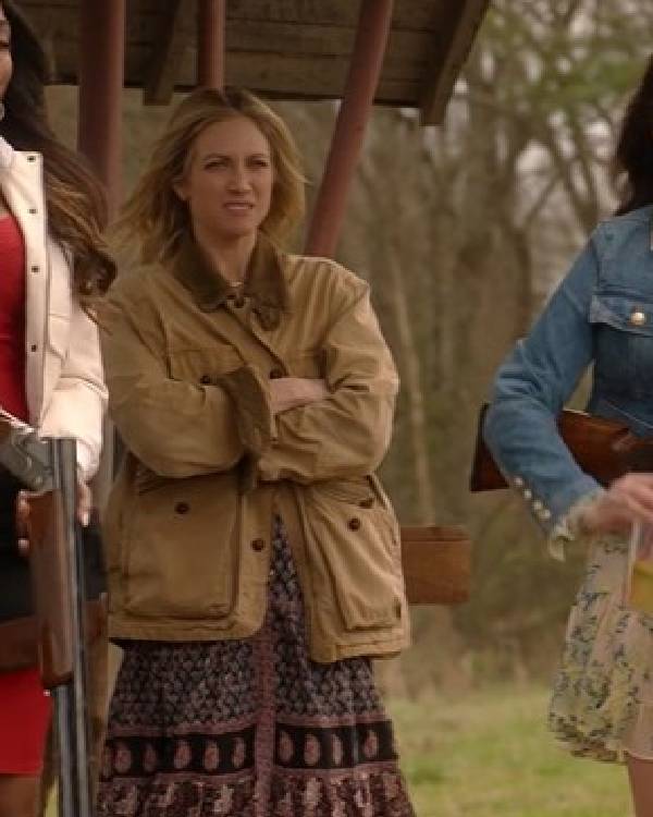 The Hunting Wives Brittany Snow Brown Jacket Clanton Jacket