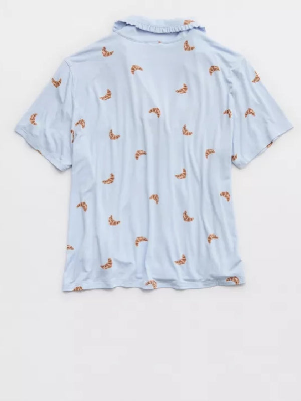 The Valley S3 Janet Caperna Croissant Print Shorts Set