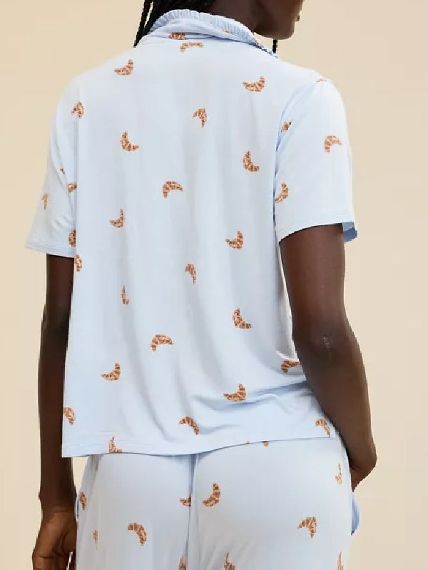 The Valley S3 Janet Caperna Croissant Print Shorts Set