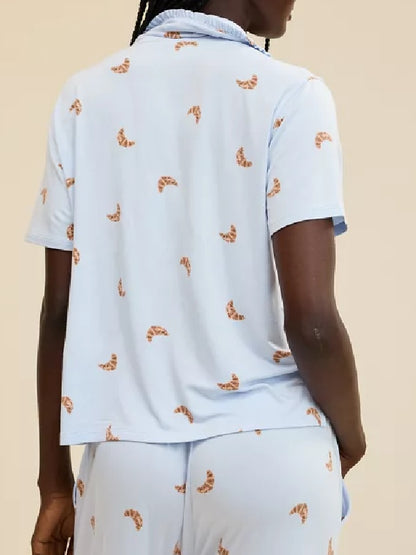 The Valley S3 Janet Caperna Croissant Print Shorts Set