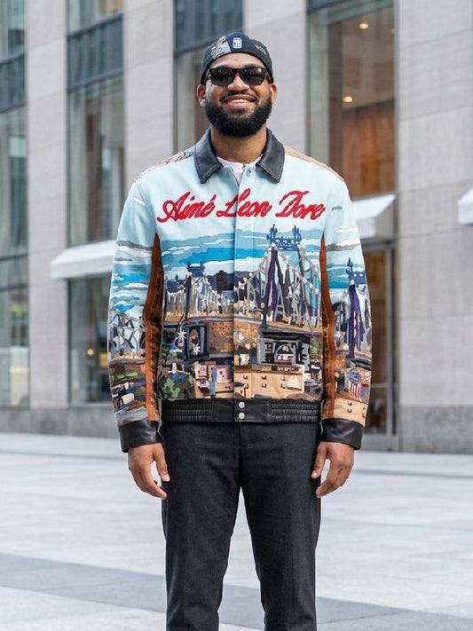 Today 2026 Karl-Anthony Towns Printed Leather Jacket