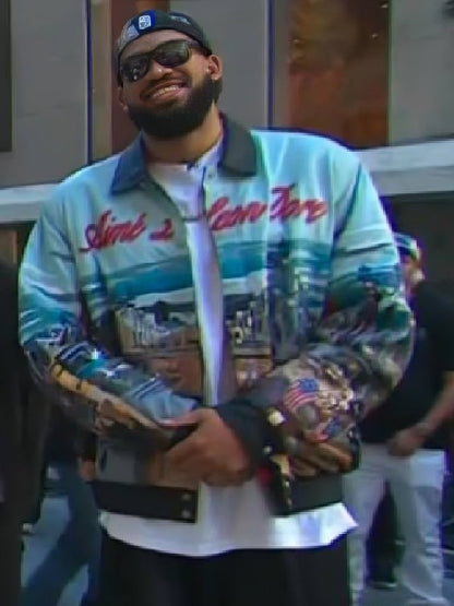 Today 2026 Karl-Anthony Towns Printed Leather Jacket