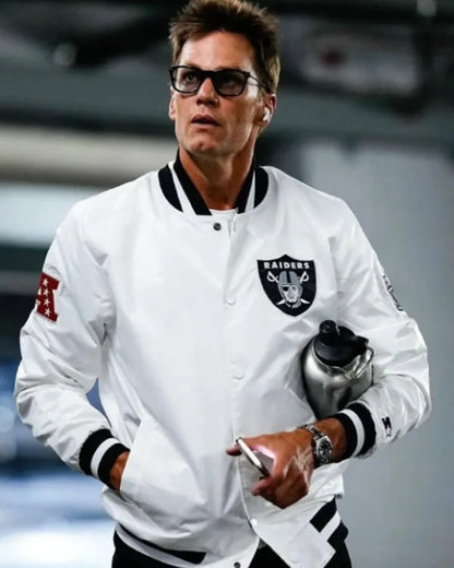 Tom Brady Raiders White Jacket USA Jackets