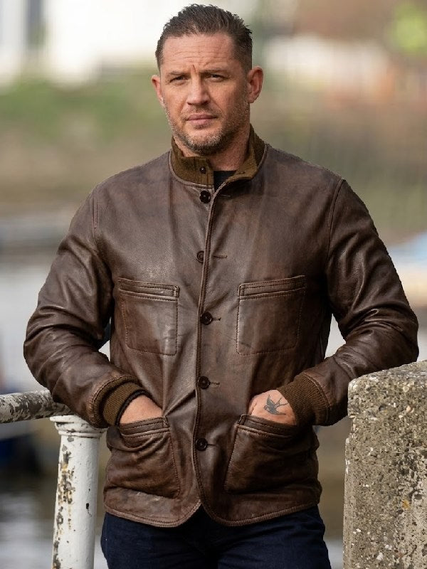 Tom Hardy Mobland S2 Brown Leather Jacket