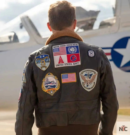 Top Gun-2 Leather Flight Jacket Clanton Jacket