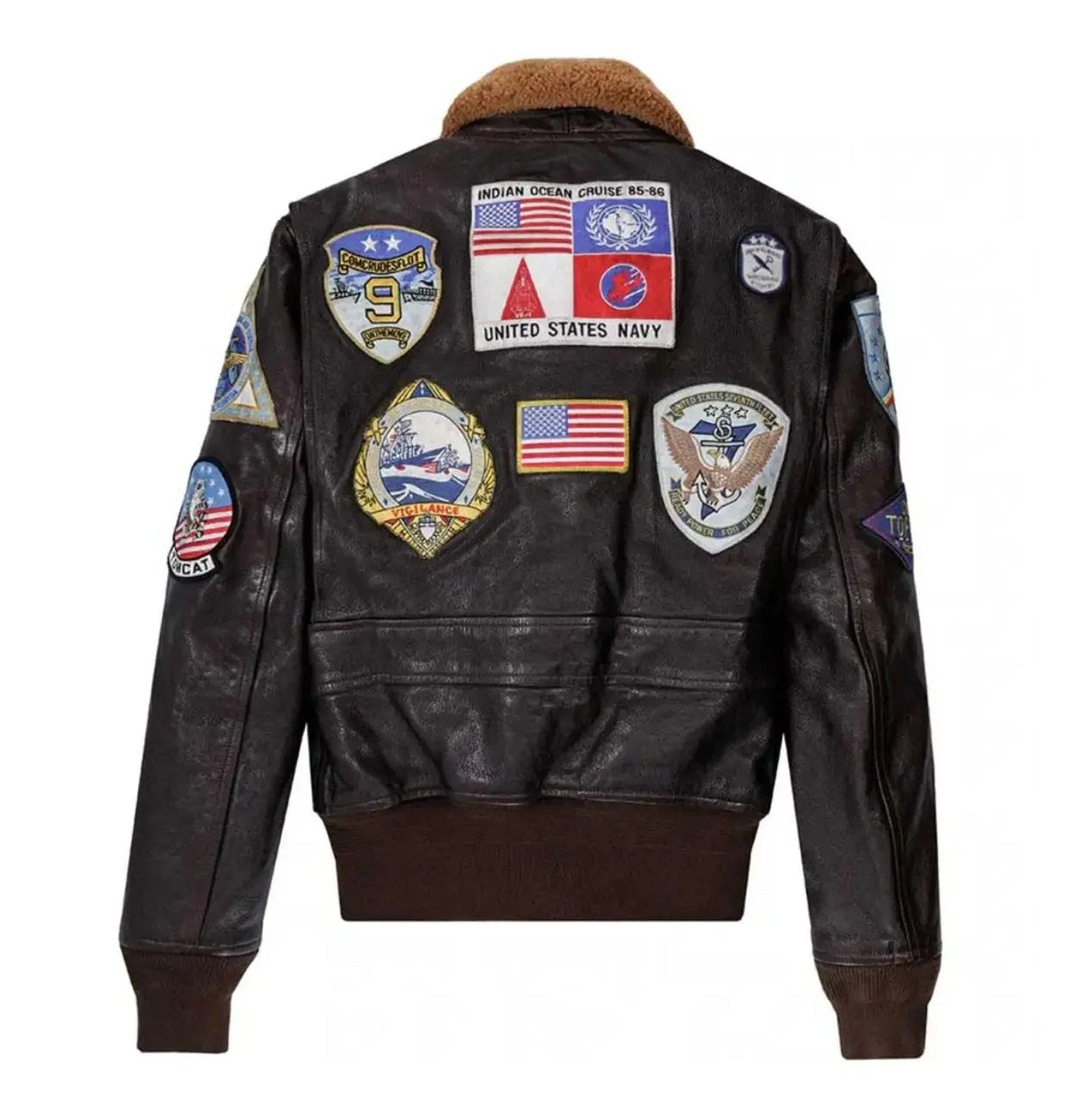 Top Gun-2 Leather Flight Jacket Clanton Jacket