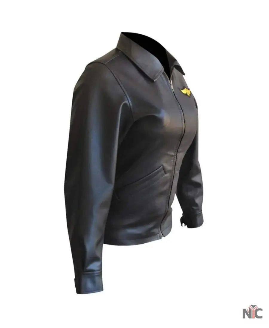 Top Gun Kelly McGillis Leather Jacket Clanton Jacket
