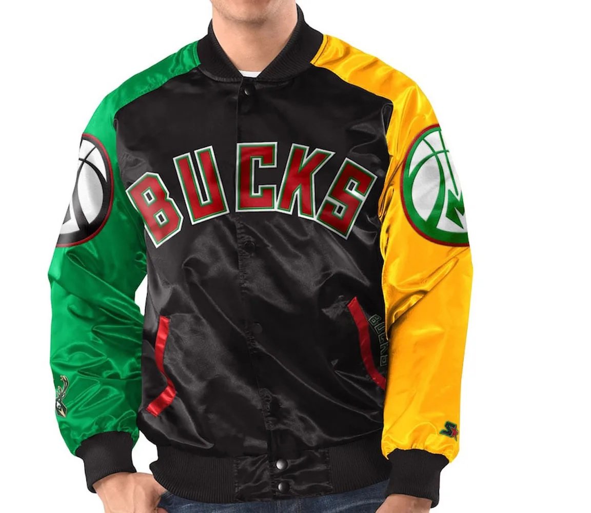 Ty Mopkins Milwaukee Bucks Satin Jacket - side view