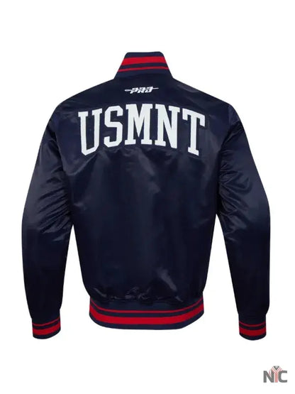 US Soccer 2025 USA Blue Varsity Jacket Clanton Jacket