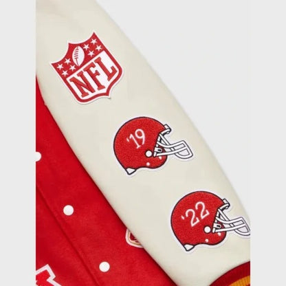 OVO NFL Kansas City Chiefs Varsity Jacket - detail view