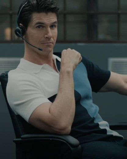 Upload Robbie Amell Multicolor Polo Shirt Shopotiny