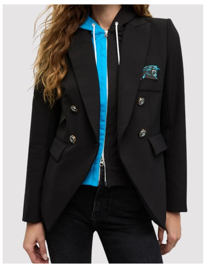 Veronica Beard x NFL Dickey Carolina Panthers Jacket - back view