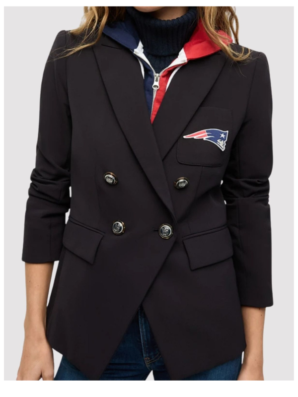 Veronica Beard x NFL Dickey New England Patriots Jacket - back view