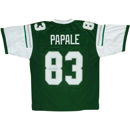 Vince Papale Autographed Philadelphia Eagles (Green #83) Custom Jersey - Beckett WorthVee