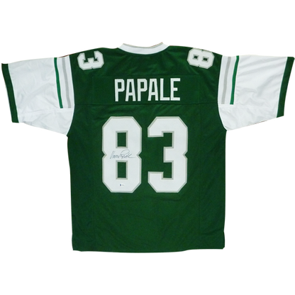 Vince Papale Autographed Philadelphia Eagles (Green #83) Custom Jersey - Beckett WorthVee