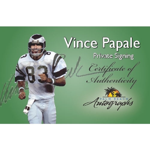Vince Papale Autographed Philadelphia Eagles (Green #83) Custom Jersey - Beckett WorthVee