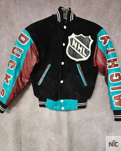 Vintage Nhl Anaheim Mighty Ducks Nhl Varsity Jacket Clanton Jacket